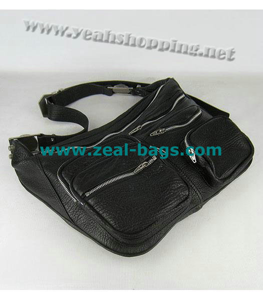 AAA Replica Alexander Wang Max Fanny Pack Bag Black Lambskin